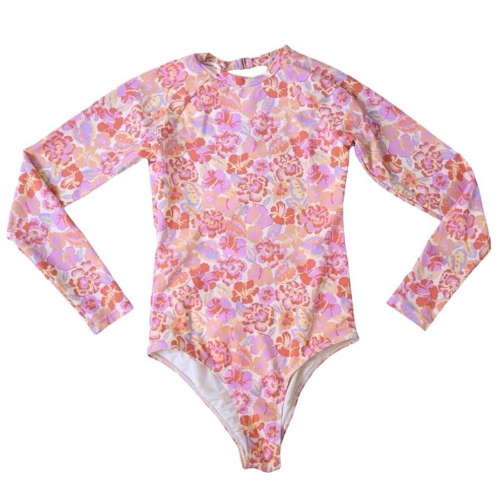 Rusty Floral Open Back Surf/Dive Suit